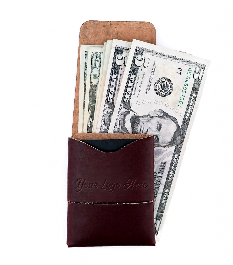 Your Leather Wallet with Your Logo